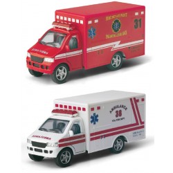 KS Машинка метал.  "AMUBULANCE"  KS5259W  в коробке 16*8*7,5см