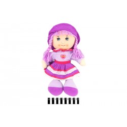 Лялька м"яка муз. в капелюшку 2 види R0414 р.36х21 см.