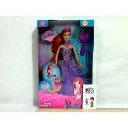Кукла DEFA 8188   2 цвета, аксессуары, в кор-ке, 20-32,5-6см
