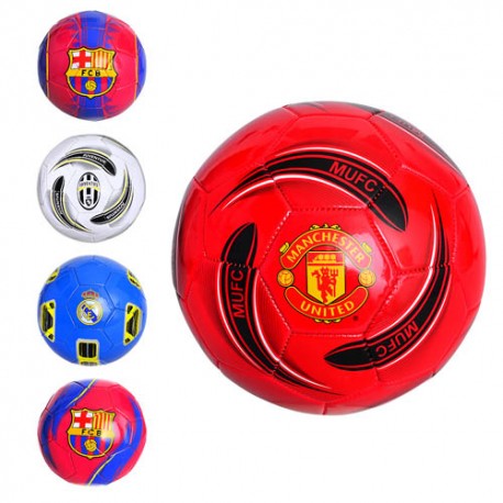 Мяч футбольный EV 3162 (размер 5, ПВХ 1,6мм, 2слоя, 32панели, 300-320г, 5видов(клубы)