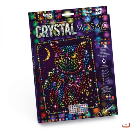 Набір креативної творчості "CRYSTAL MOSAIC" , CRM-01-01,02,03,04...10