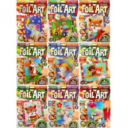 Набір креативної творчості "Аплікація кольоровою фольгою "FOIL ART"(20), 