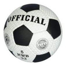 Мяч футбольный OFFICIAL 2500-207  размер 5, ПУ1,4мм, ручная работа, 420-430г, в кульке