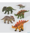 Динозавры музыкальные 88805 / Х017-Х019-Х045 (4 вида, мягкие, резиновые, 52см, 1шт в кульке