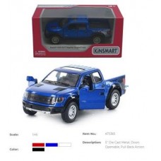 Модель джип 5' KT5365W FORD F-150 SVT RAPTOR SUPERCREW (2013) метал.инерц.откр.дв.1:46 кор.
