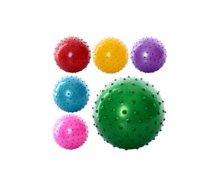 Мяч массажный MS 0663 (5 дюймов, ПВХ, 30г, 6 цветов