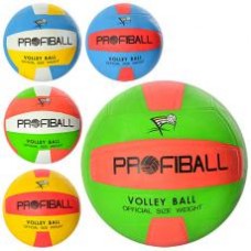 Мяч волейбольный VA 0016  Official, офиц.размер,резина,5цветов,260-300г