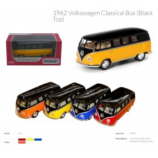 Модель автобус 5'' KT5376W VOLKSWAGEN CLASSICAL BUS BLACK TOP (1962) метал.инерц.откр.дв.4цв.кор.