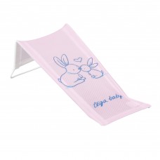 Лежак для купання з малюнком "Зайчики" (Світло-рожевий)/  "TEGA"