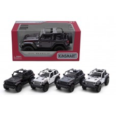 Модель джип 5'' KT5412WH Jeep Wrangler метал.инерц.откр.дв.4цв.кор.