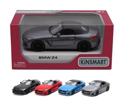 Модель легковая 5'' KT5419W BMW Z4 метал.инерц.откр.дв.4цв.кор.