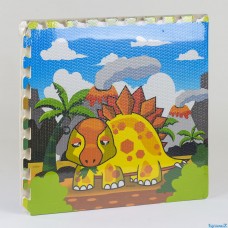 Коврик-пазл игровой EVA Динозавры С 36570 (4 шт в упаковке, 60х60 см