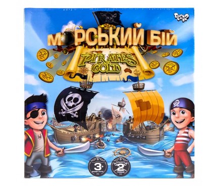 Настільна розважальна гра "Морський бій. Pirates Gold" укр
