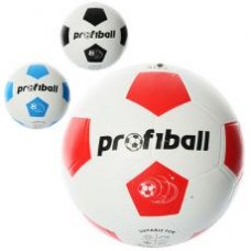 Мяч футбольный VA 0014 размер 5, резина, гладкий, 400г, Profiball, сетка, в кульке, 3цвета