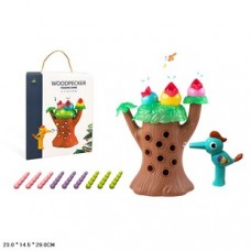 Игра FT 0015 Накорми дятла, магнитная, птичка, гусеницы, в кор-ке, 27-21-10,5см