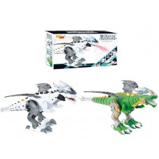 Динозавр 6818 (48/2) 2 цвета, звук, свет, ходит, пускает пар, в коробке [Коробка]