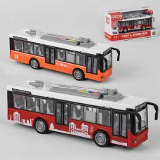 Троллейбус WY 911 AB (24) 2 вида, инерция, свет, звук, в коробке