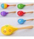 Деревянная игрушка Маракас MD 2193 (20см, микс видов, в кульке, 5,5-20-5,5см