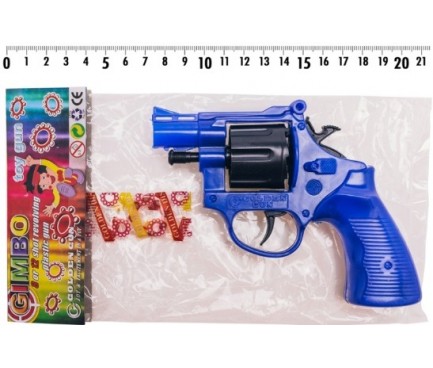 Револьвер 116  под пистоны,в комплекте: один пистон на 8 выстрелов,р-р ирушки 13*11см, в паке