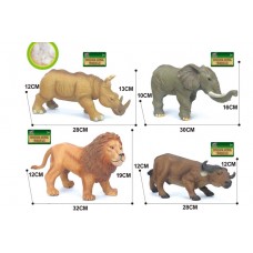 Животные Q9899-556 дикие, 4 вида,звук, в пакете 32 см