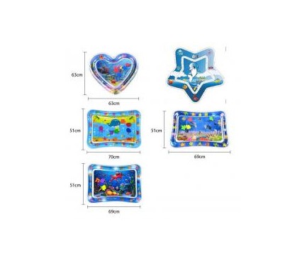 Коврик для младенца WM-1-5  надувной, водный, 5видов, в кульке,17-18-3см