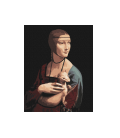 Набір для розпису по номерах. "Пані з горностаєм © Леонардо да Вінчі" 40х50см
