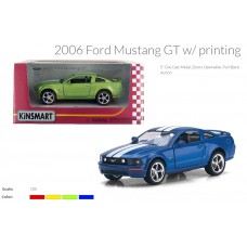 Модель легкова FORD MUSTANG GT (2006) 5'' KT5091WF with printing метал.інерц.відкр.дв.4кол.кор.