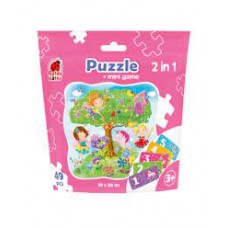 Puzzle in stand-up pouch "2 in 1. Fairies" RK1140-02