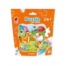 Puzzle in stand-up pouch "2 in 1. Farm" RK1140-05