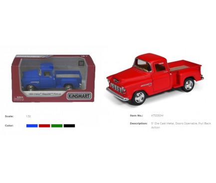 Модель пікап CHEVY STEPSIDE 5'' KT5330WM Matte метал.інерц.відкр.дв.4кол.кор.