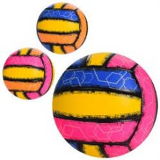 Мяч волейбольный EV-3370  офиц.размер, ПУ 260-280г, 3цвета, в кульке
