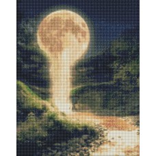 Набір з алмазною мозаїкою "Місячний водоспад" 40х50см