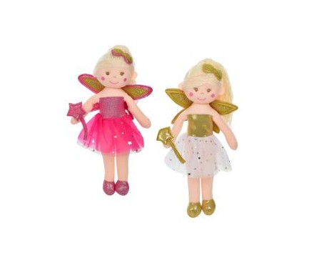 Кукла 1-30-1 (34см мягконабивная,фея, 2цвета, в кульке, 34-15-8см