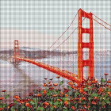 Набір з алмазною мозаїкою "Ранковий Сан-Франциско" 40х40см