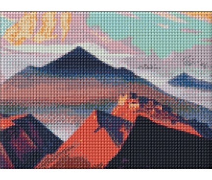 Набір з алмазною мозаїкою "Гімалайські гори ©Микола Реріх" 30х40см