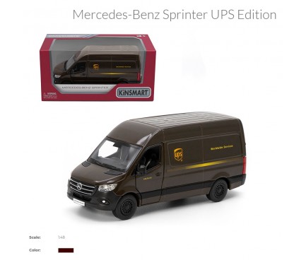 Модель автобус MERCEDES-BENZ 5'' KT5430W Sprinter UPS метал.інерц.відкр.кор.