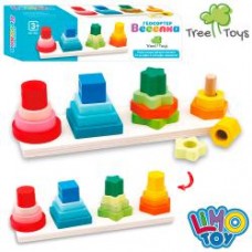 Деревянная игрушка Геометрика MD 1216  27см, фигуры16шт, в кор-ке, 28-8-8см