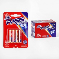 Батарейки "PASS" C56889 Alcaline, міні-пальчикові, ААА 1,5V, цена за 4шт.