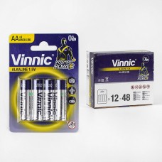 Батарейки "Vinnic" C56892 Alcaline, пальчикові, АА 1,5V,цена за 4 шт