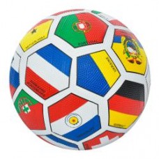М'яч футбольний VA 0004-1  розмір 5, гума, Grain зернистий, 430-450г, прапори, в кульку