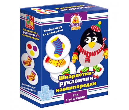 Гра настільна Vladi Toys розважальна Crazy Koko "Шкарпетки-рукавички" VT8025-05 (укр)