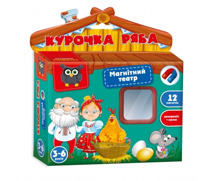 Гра настільна Vladi Toys магнітний театр Академія розвитку "Курочка Ряба" VT3206-31 (укр)