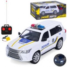 Машина M 5011 (Р/К, 1:12, 32см, поліція, гумові колеса, світло, акум, USB-зарядне, в кор-ці, 46