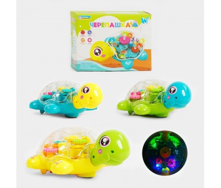 Гра "Черепашка" ТК 68507 "WToys", 3 види, УКРАЇНСЬКЕ ОЗВУЧУВАННЯ, звук, підсвічування, шестерні