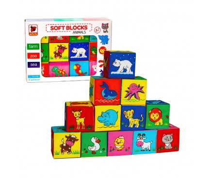 Набір MC090601-13 кубиків "Веселі кубики"  "Масік", в коробці