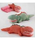 М’яка іграшка М 13946  "Динозаврик", 2 кольори, розмір ковдри 178х100см, висота іграшки 15см