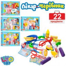 Лікар M 0462 U/R (шприц, ножиці, інструменти, ліки, 5 видів, в кор-ці, 36,5-25,5-5,5см