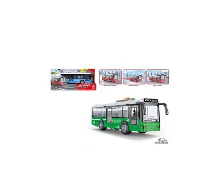 Автобус RJ 5503 (2 кольори, підсвічування, звук, інерція, механічні дверцята, в ко