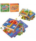 Дерев'яна іграшка Мозаїка MD 1816  ігрове поле, картки 10шт, 2вида, в кор-ці, 25-25-5см
