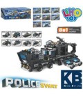 Конструктор KB 5906  поліція, транспорт, від 91дет, в кор-ці, 8в1, 8шт (8видів) в дисплеї, 39-